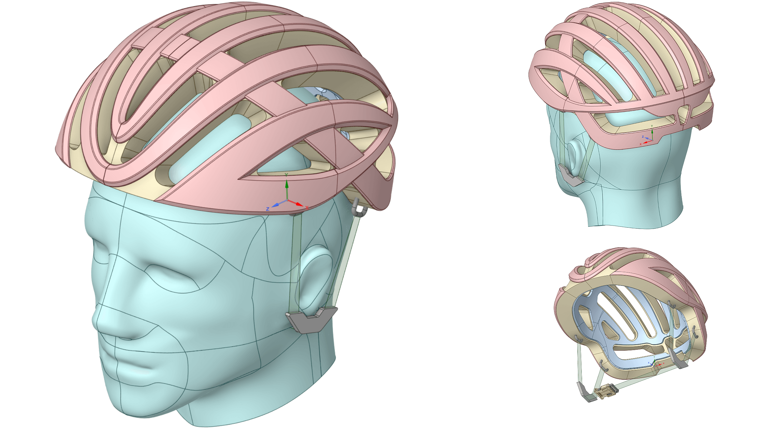 Bicycle Helmet Drop & Multiple Impact Simulation – Explicit Dynamics Workflow in Ansys LS-Dyna
