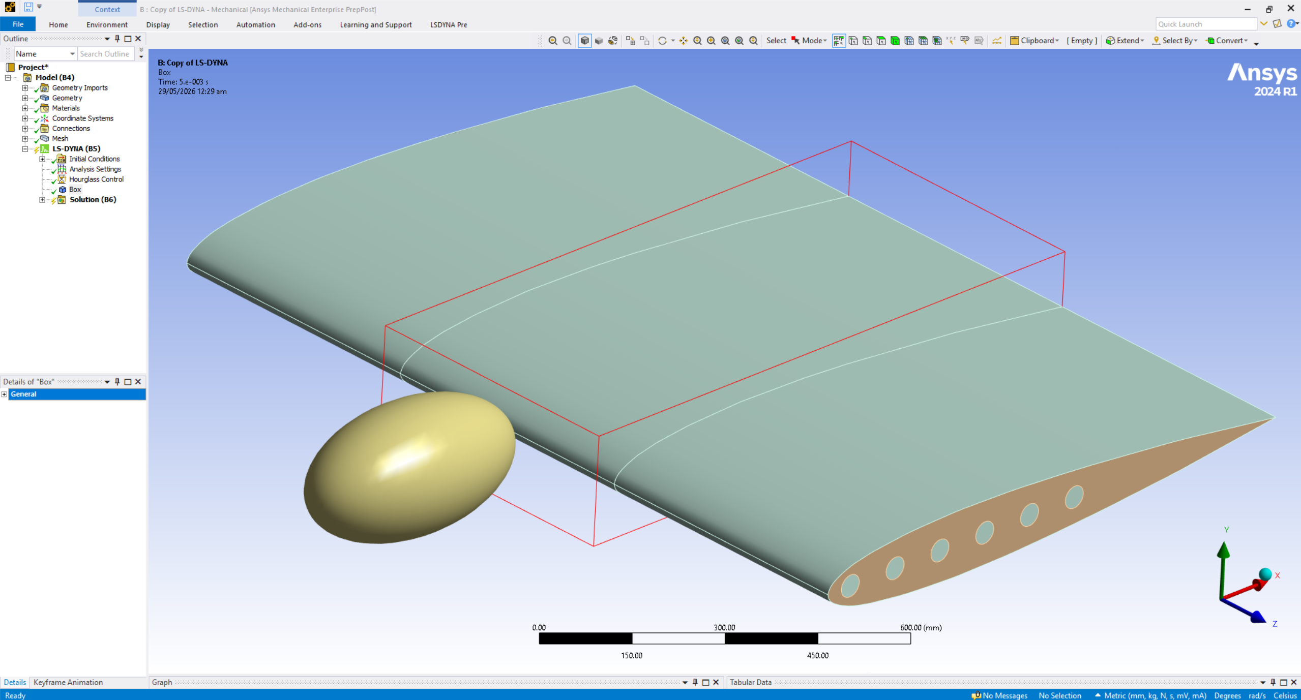 Bird Strike Analysis on Airfoil – SPH Workflow in Ansys LS-Dyna