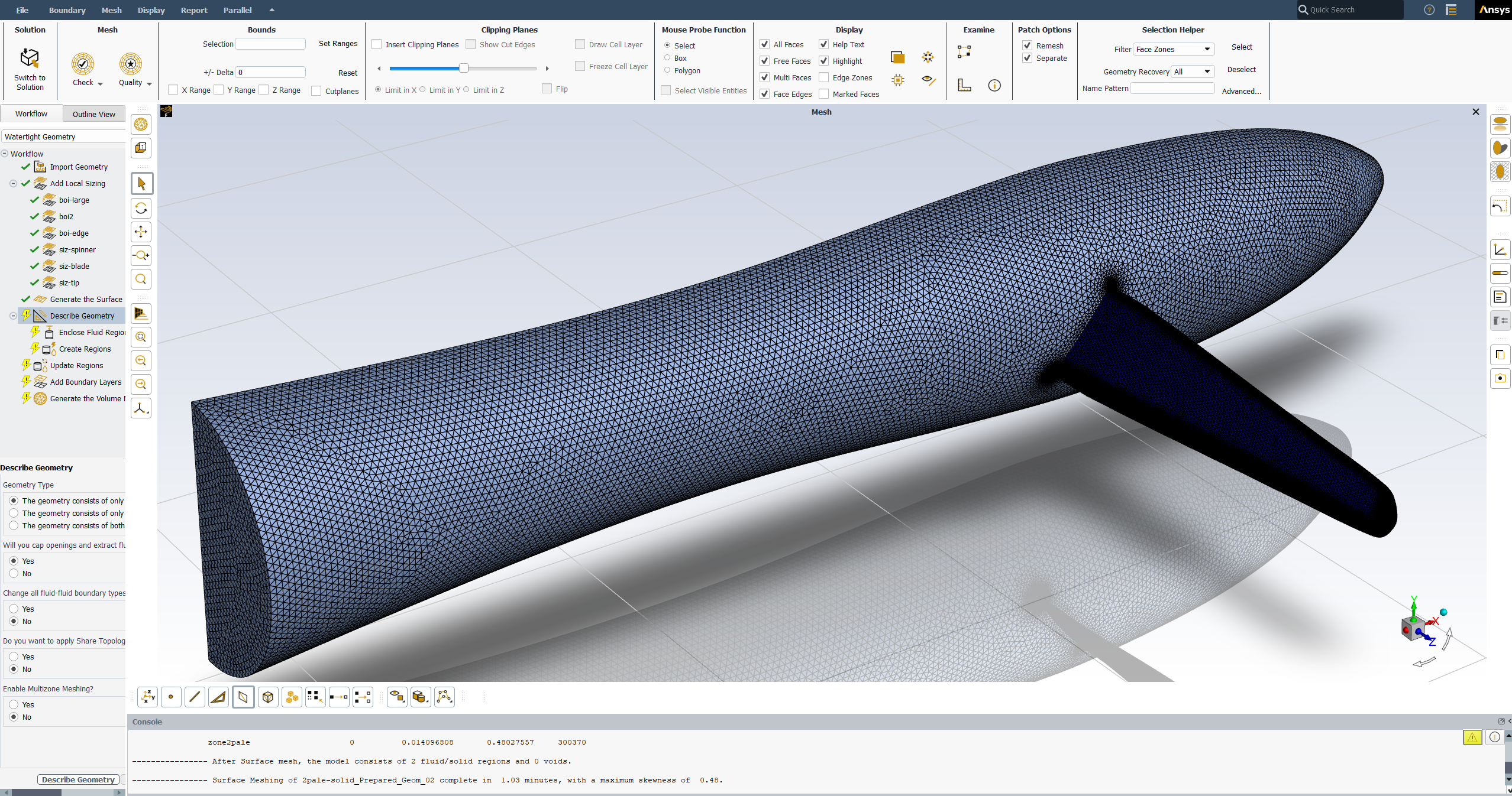 NACA Research Propeller External Aerodynamics - Complete CFD Simulation Workflow in Ansys Fluent